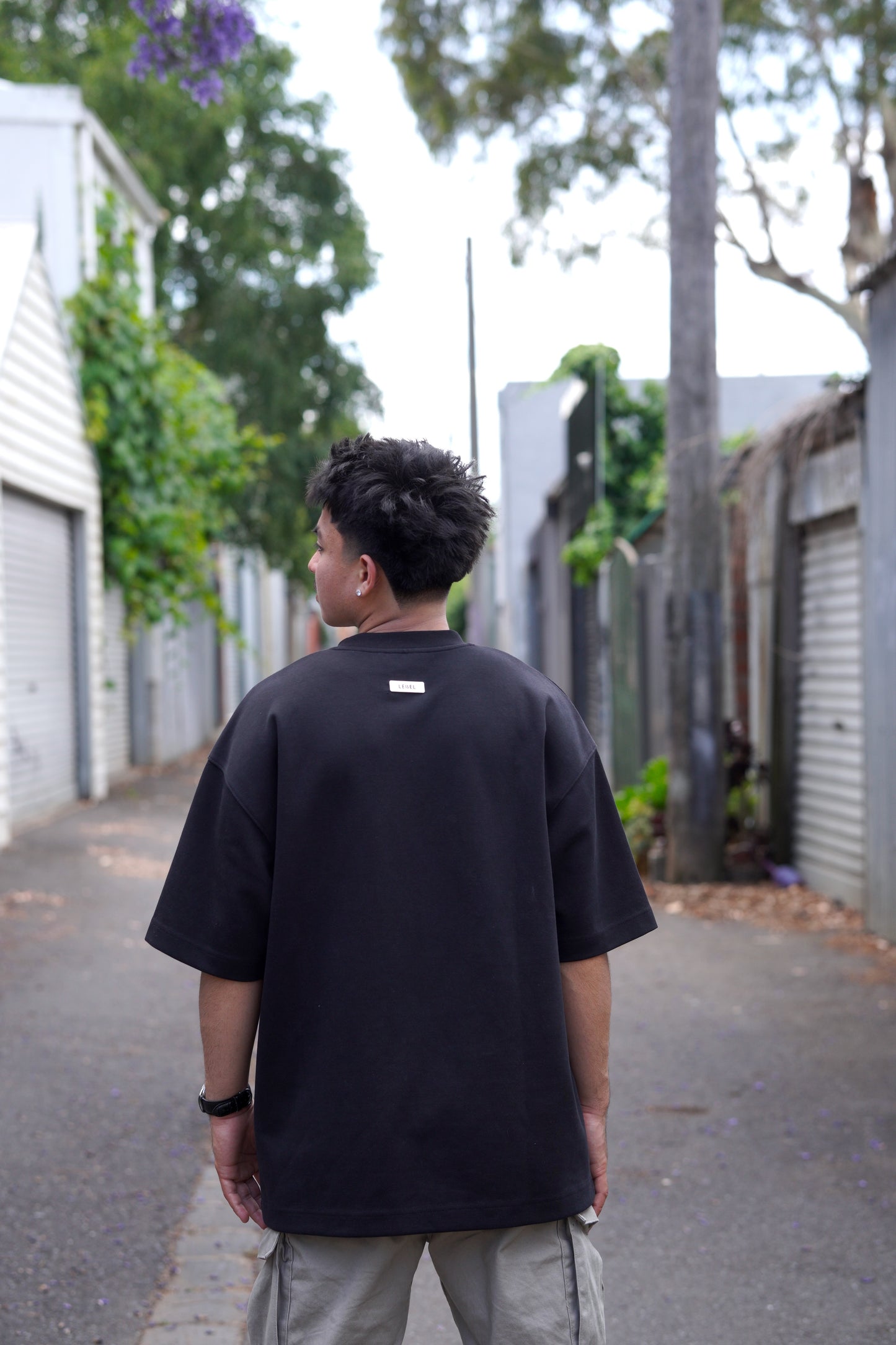 Signature Tees with Metal Hardware Black V1