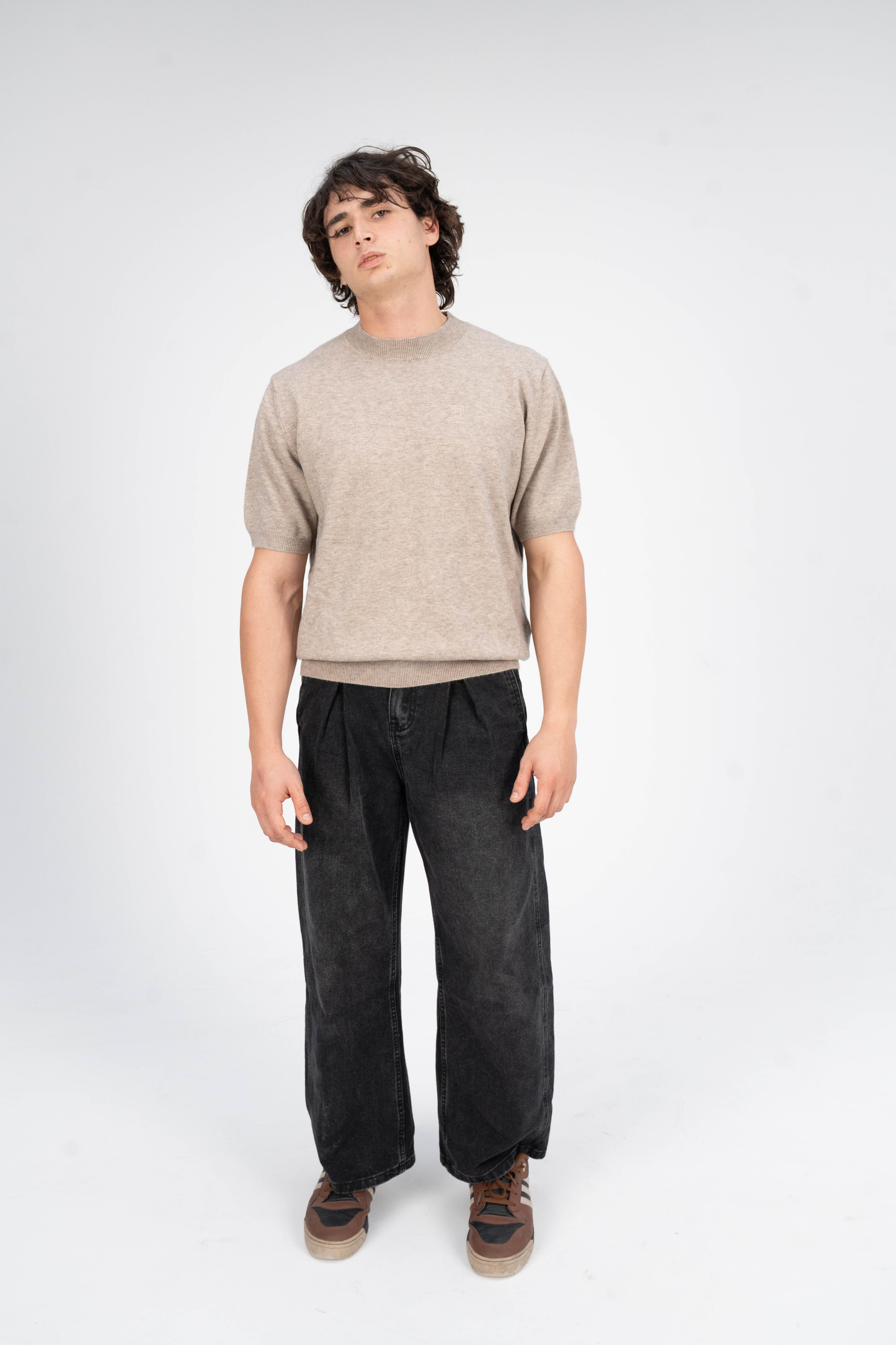Short Sleeve Sweats Khaki