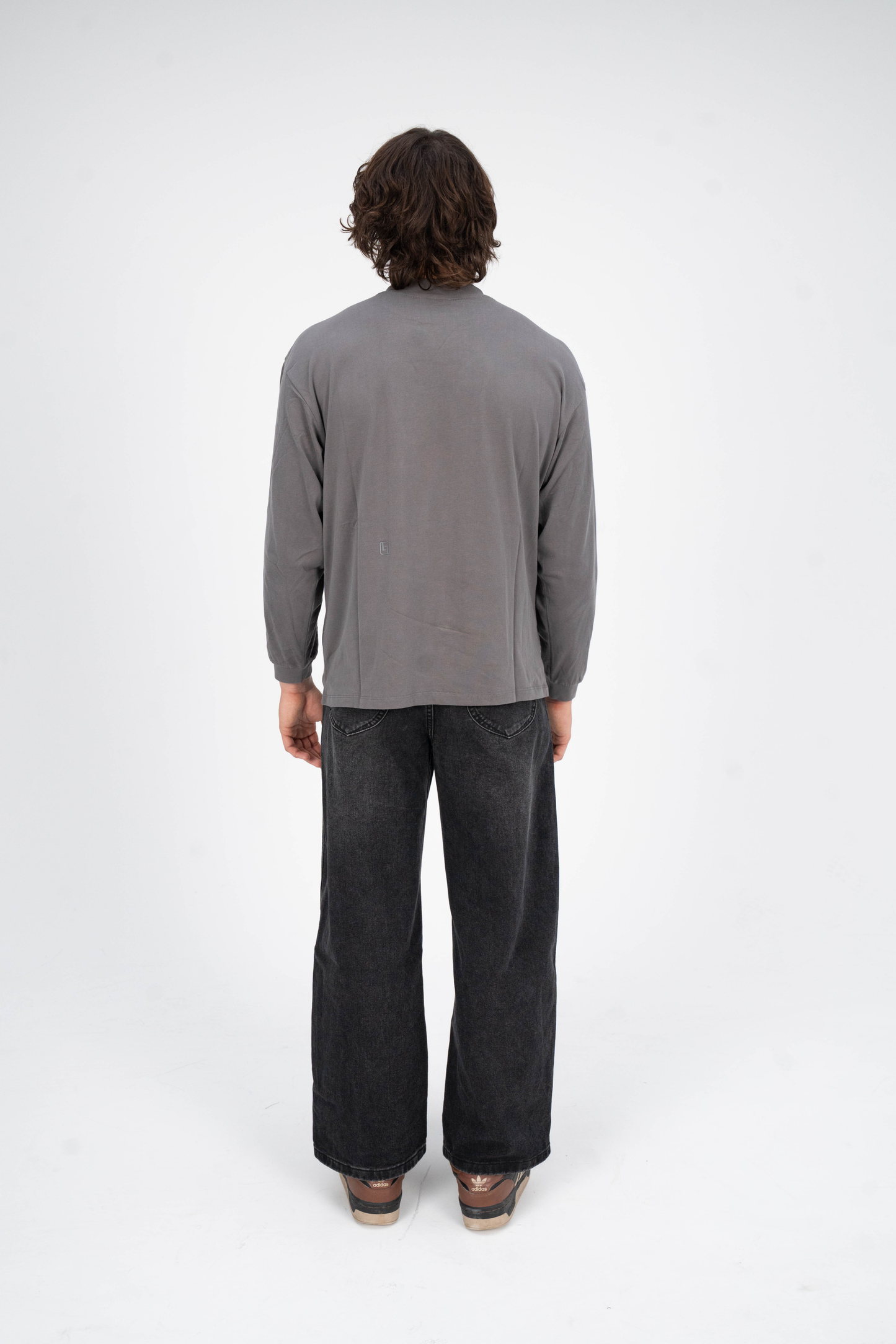 Supima Long Sleeve Shirt Grey