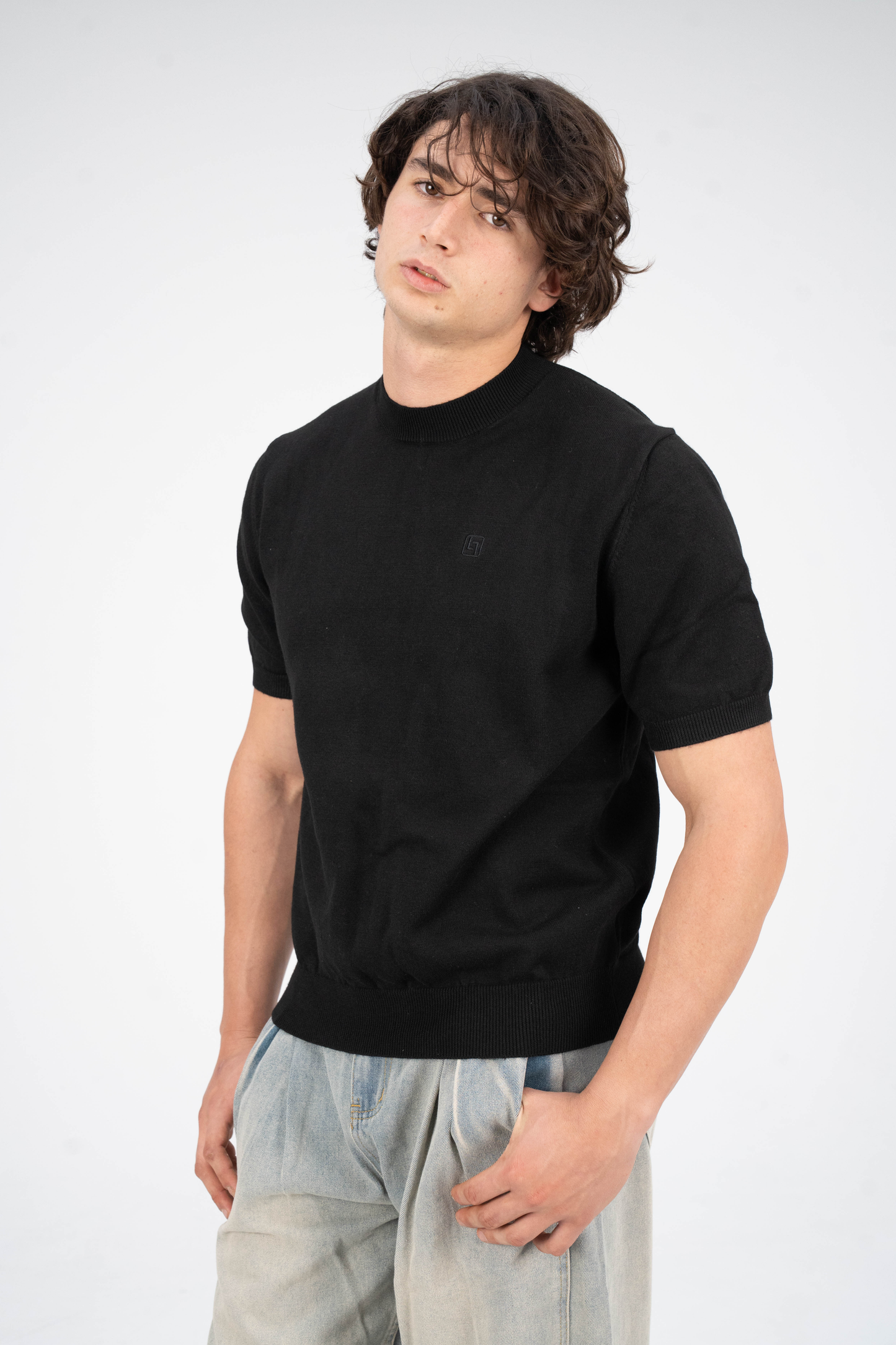 Short Sleeve Sweats Black