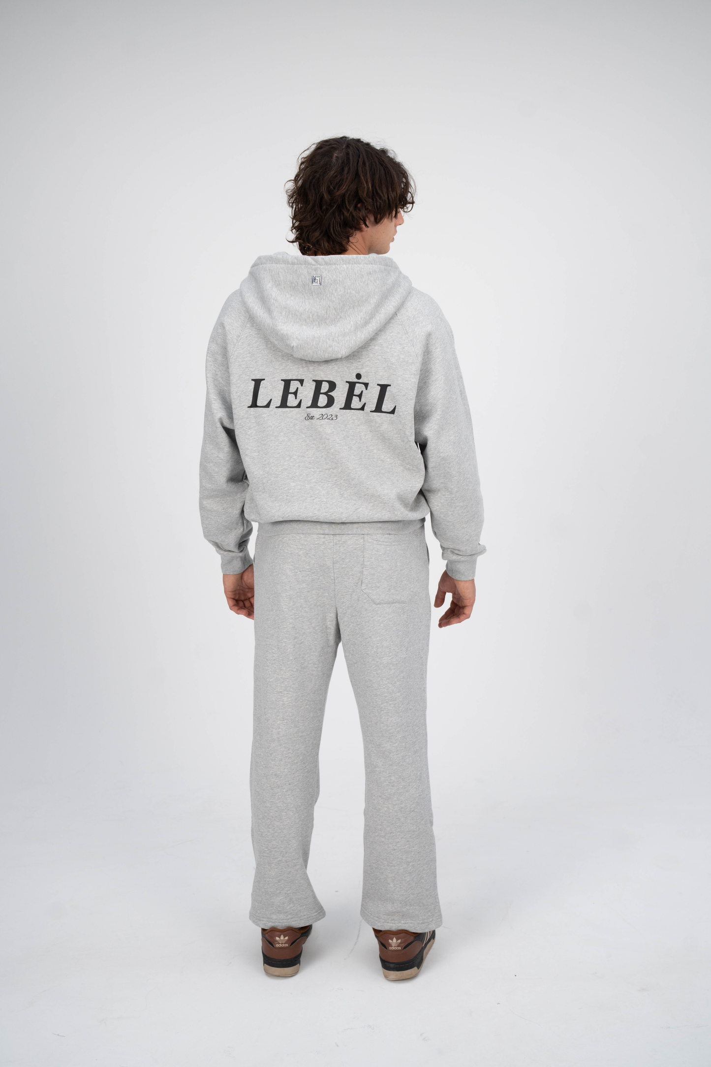 Double Zipper Hoodies Grey