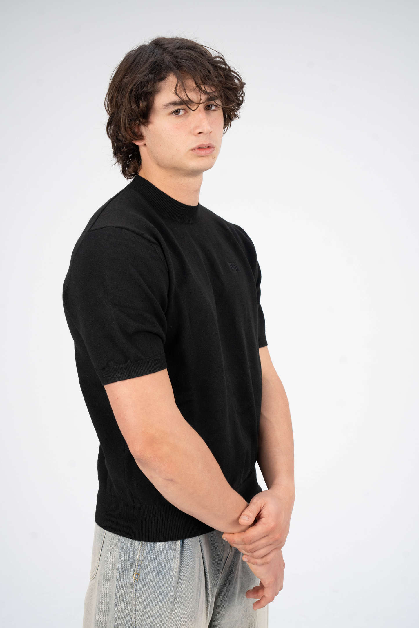 Short Sleeve Sweats Black