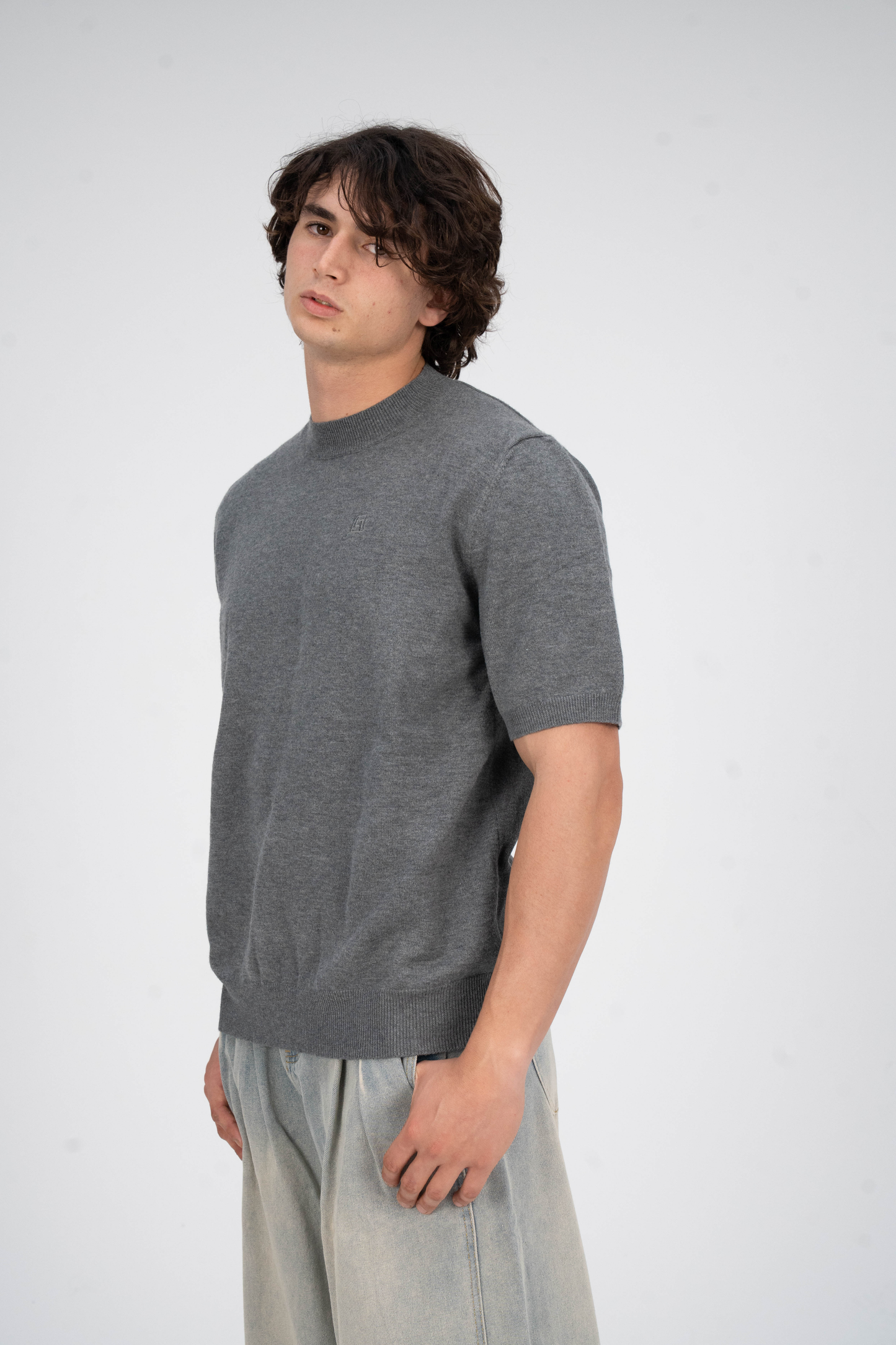 Short Sleeve Sweats Grey