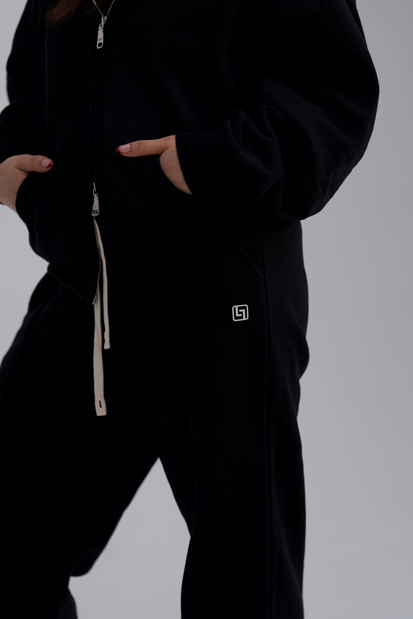 Sweatpants Solid Black