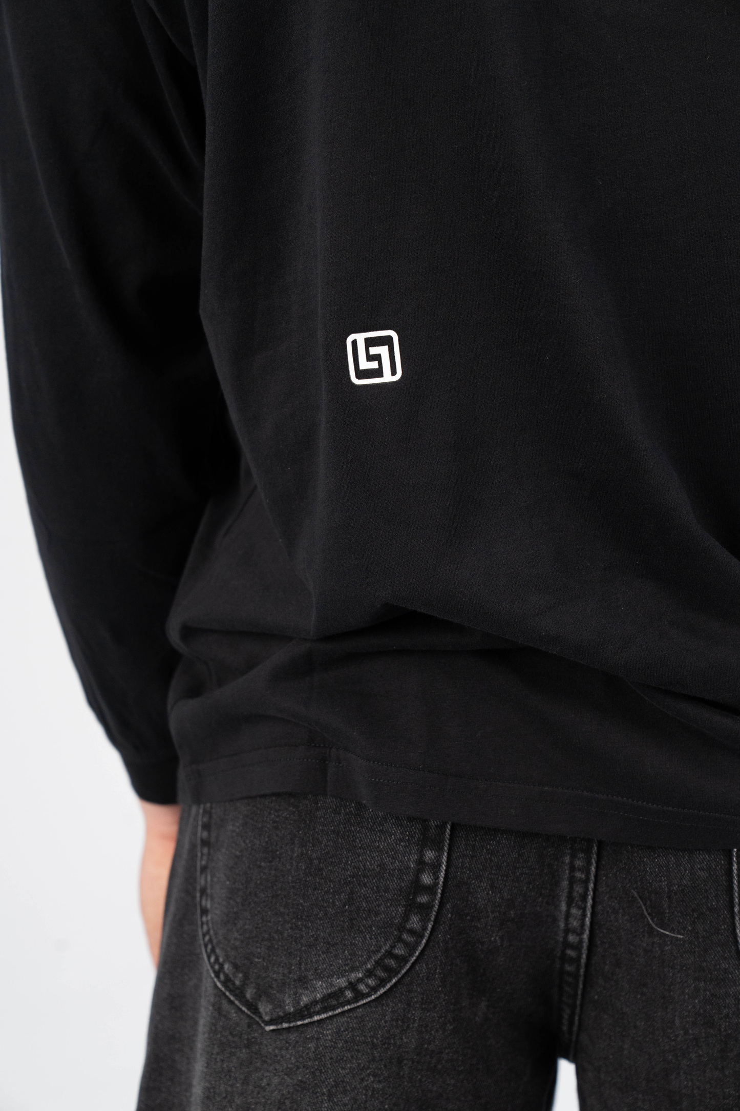 Supima Long Sleeve Shirt Solid Black