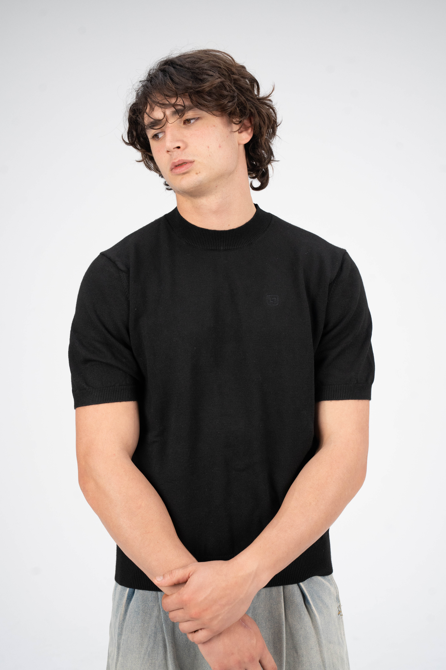 Short Sleeve Sweats Black