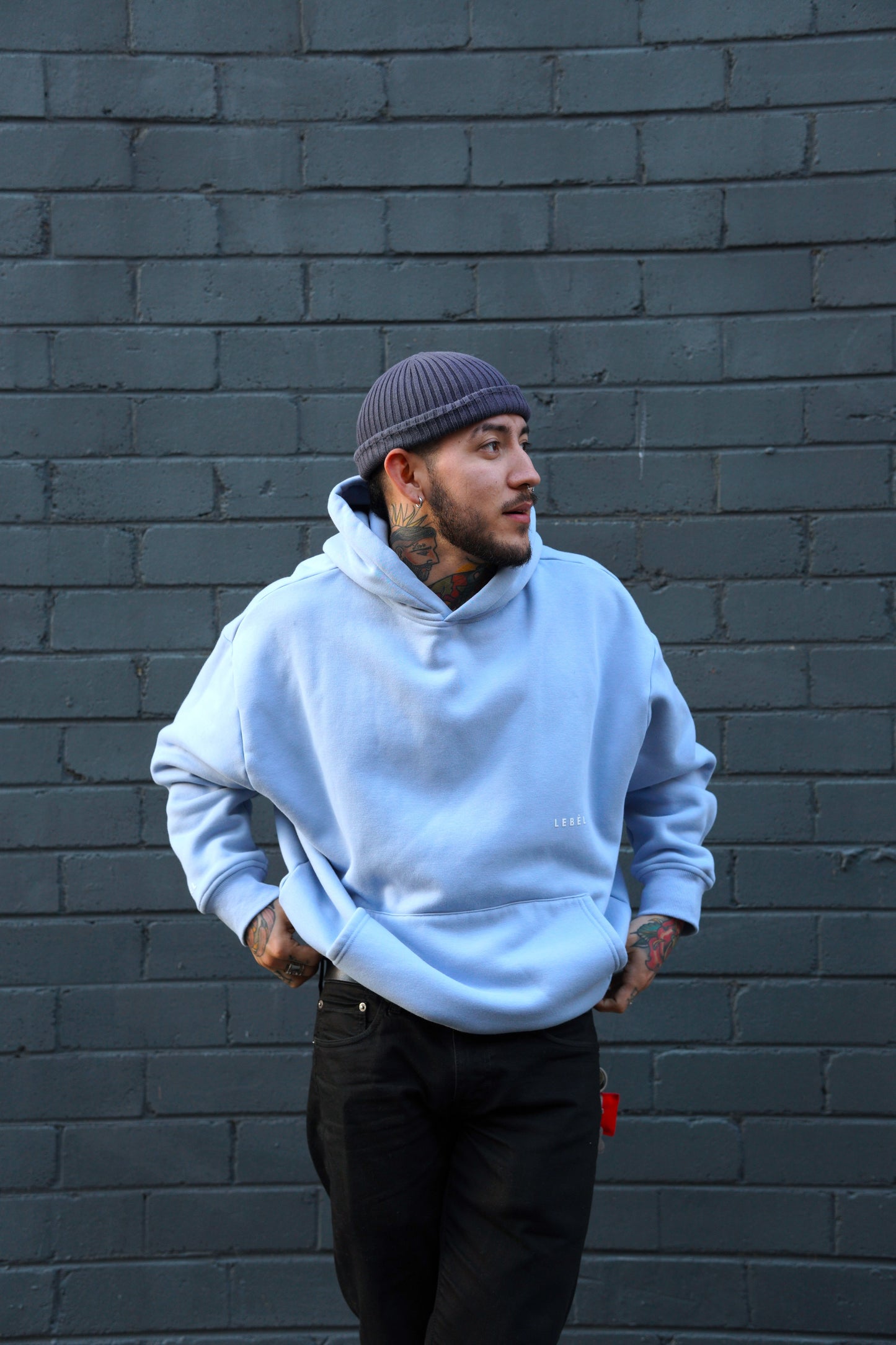 The Polar Fleece Hoodie - Azure Blue
