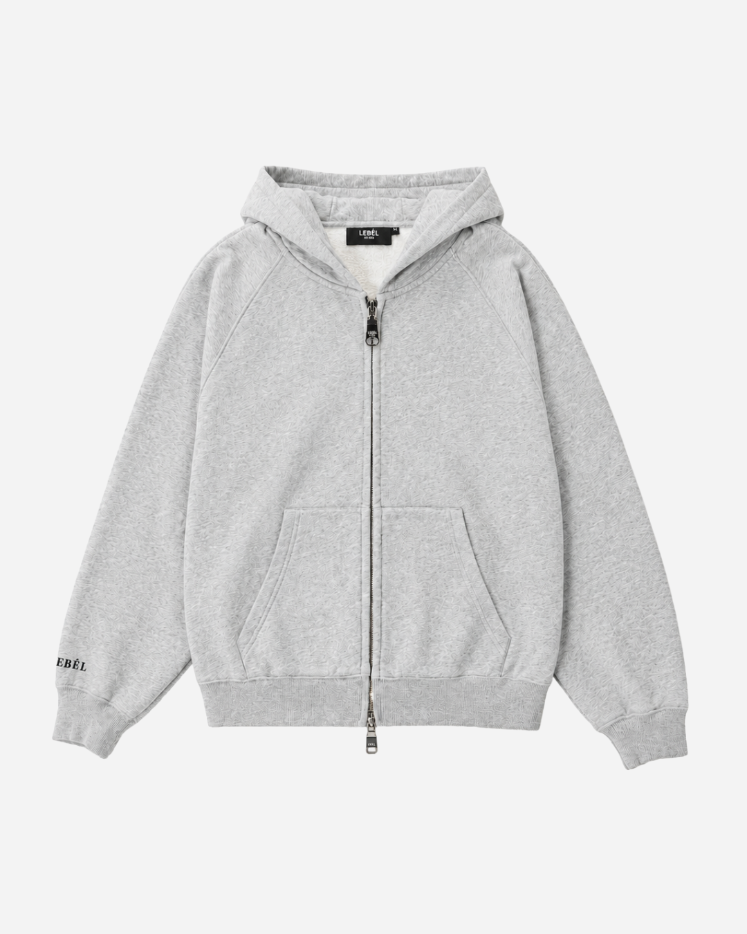 Double Zipper Hoodies Grey