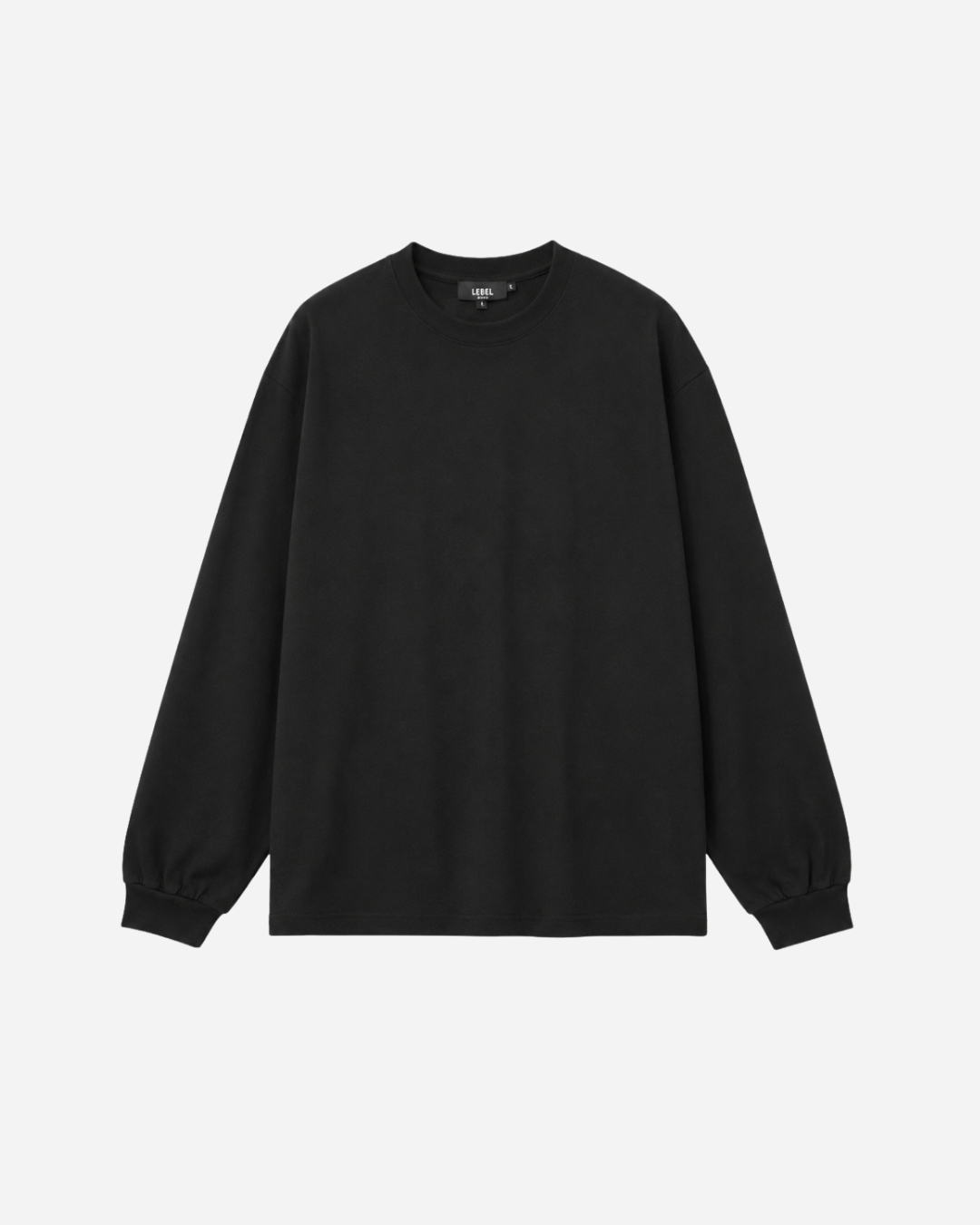 Supima Long Sleeve Shirt Solid Black