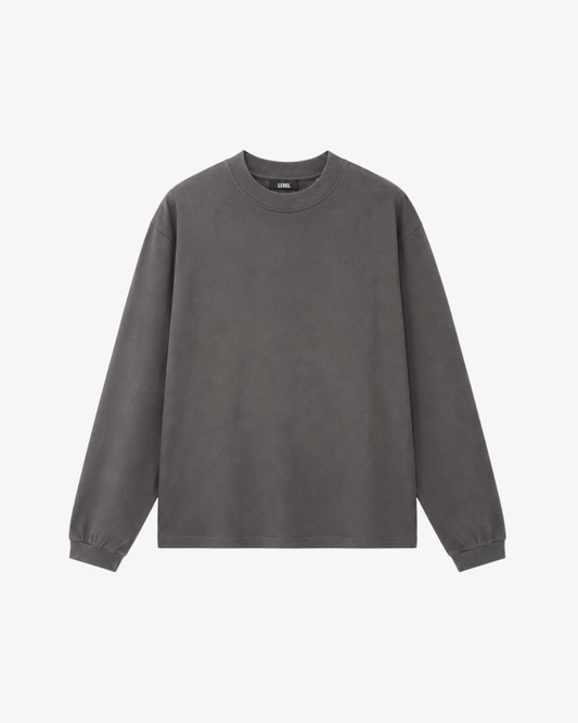 Supima Long Sleeve Shirt Grey