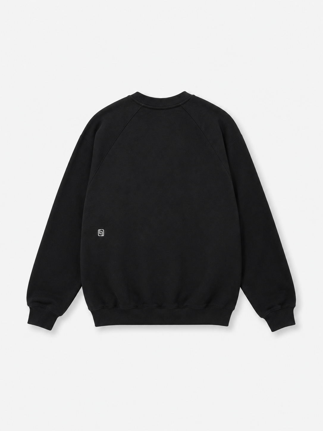 Long Sleeve Sweatshirts Solid Black