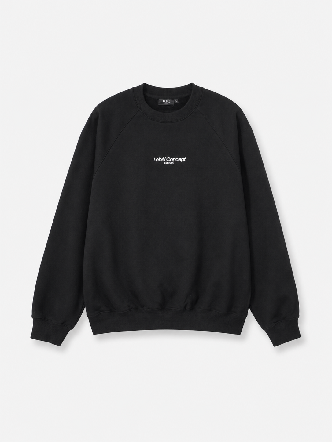 Long Sleeve Sweatshirts Solid Black